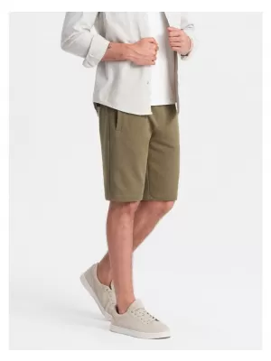 Pánské kraťasy OMBRE OM-SRBS-0149 OLIVE