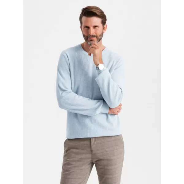  Pánský svetr OMBRE OM-SWSW-0142 BLUE 