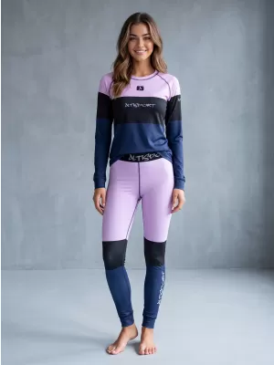 Dámské funkční termo kalhoty premium ALTISPORT VOJ/ALW051TER02 VIOLET/MODRÁ