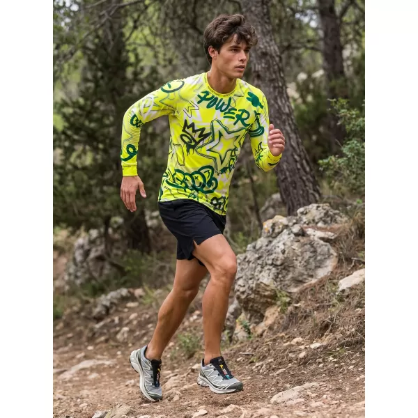  Pánské funkční termo triko s dlouhým rukávem premium ALTISPORT VOJ/ALM054TER01 FLUO ZELENÁ 