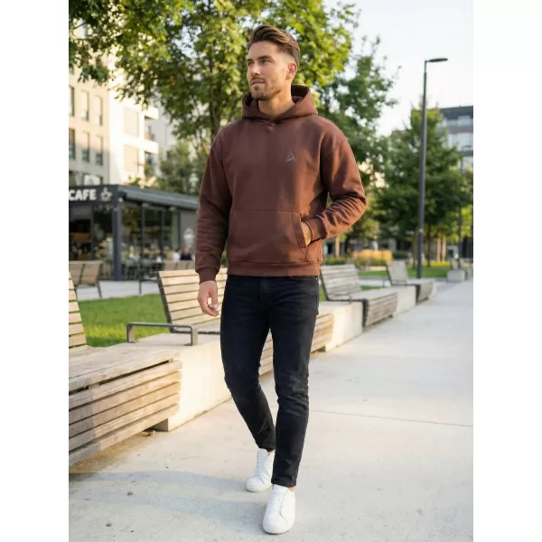  Pánská mikina ALTISPORT BYB/ALM002BY284 ČOKOLÁDOVĚ HNĚDÁ 