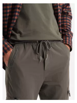 Pánské tepláky OMBRE OM-PAJO-0200 OLIVE