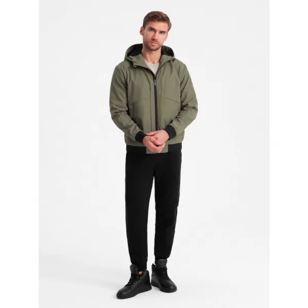  Pánská bunda OMBRE OM-JANP-0149 OLIVE 
