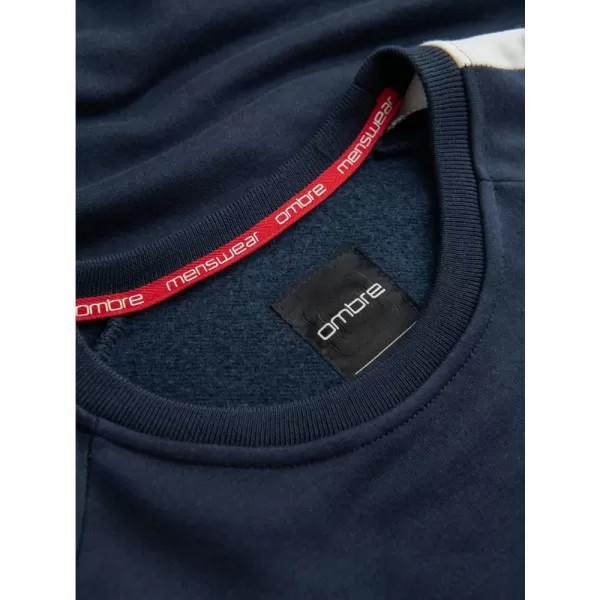  Pánská mikina OMBRE OM-SSNZ-22FW-003 NAVY BLUE 