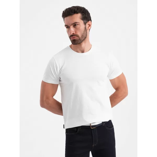  Pánské triko OMBRE OM-TSBS-0146 WHITE 