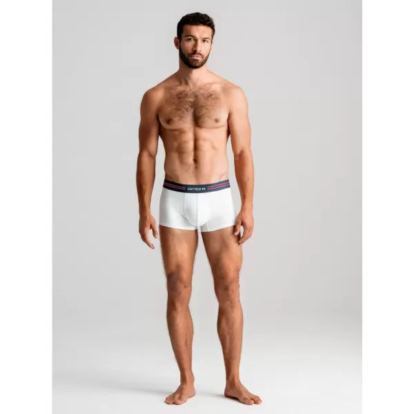  Pánské trenky OMBRE OM-UNBO-0109 3 PACK MIX WHITE 