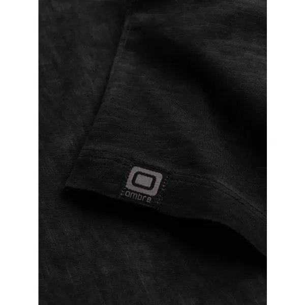  Pánské triko OMBRE OM-TSCT-22SS-002 BLACK 