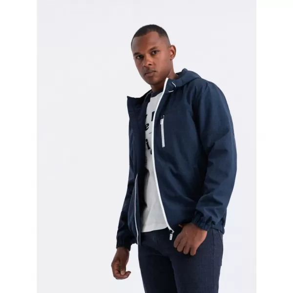  Pánská bunda OMBRE OM-JANP-0136 NAVY BLUE 