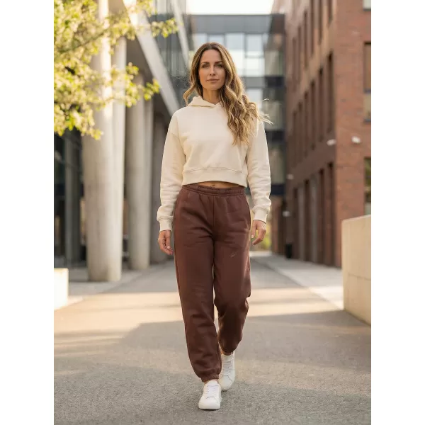  Dámské tepláky ALTISPORT BYB/ALW002BY291 ČOKOLÁDOVĚ HNĚDÁ 