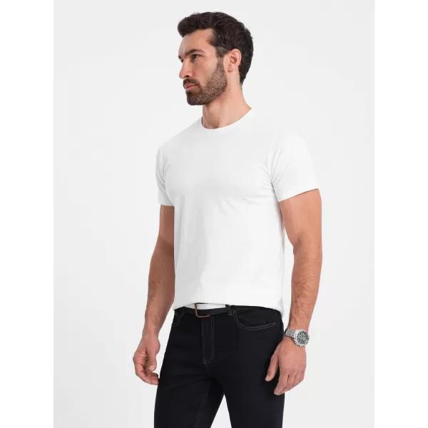  Pánské triko OMBRE OM-TSBS-0146 WHITE 