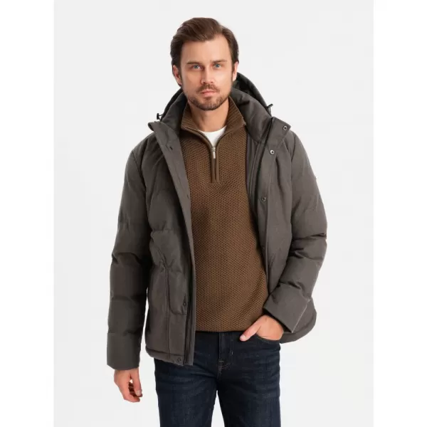  Pánská bunda OMBRE OM-JAHP-0203 OLIVE 
