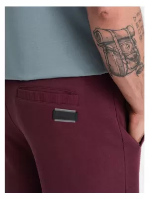 Pánské kraťasy OMBRE OM-SRBS-0149 MAROON