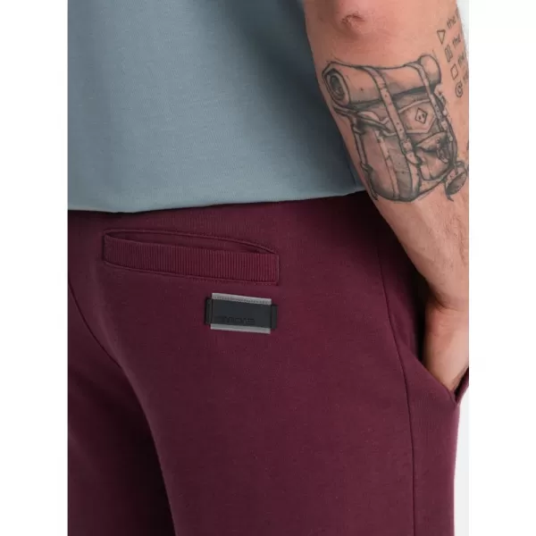  Pánské kraťasy OMBRE OM-SRBS-0149 MAROON 