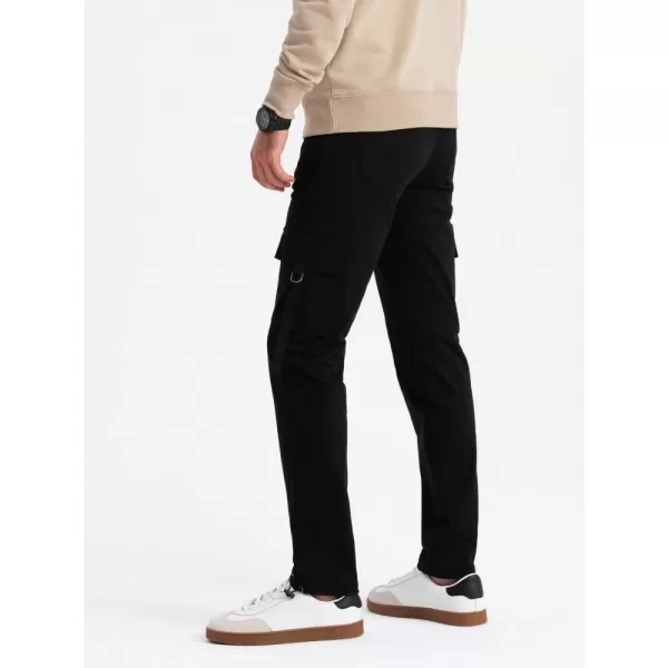  Pánské kalhoty OMBRE OM-PACG-0197 BLACK 