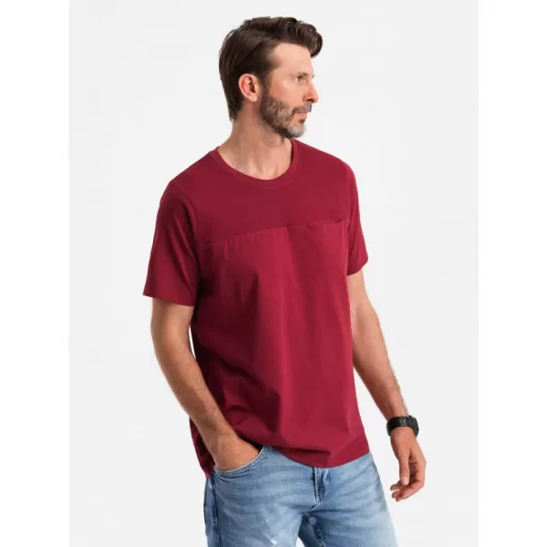  Pánské triko OMBRE OM-TSCT-0171 RED 