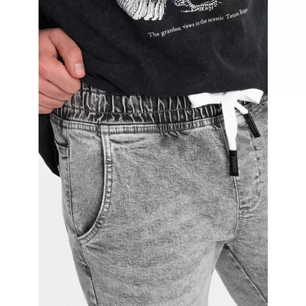  Pánské džíny OMBRE OM-PADJ-0150 LIGHT GREY 