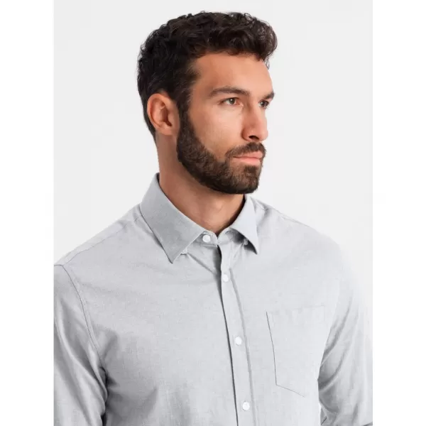  Pánská košile OMBRE OM-SHCS-0174 GREY 