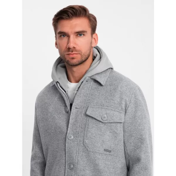  Pánská bunda OMBRE OM-JANP-0199 GRAY 