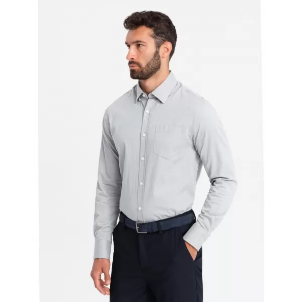  Pánská košile OMBRE OM-SHCS-0174 GREY 