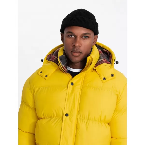  Pánská zimní bunda OMBRE OM-JAHP-0205 YELLOW 