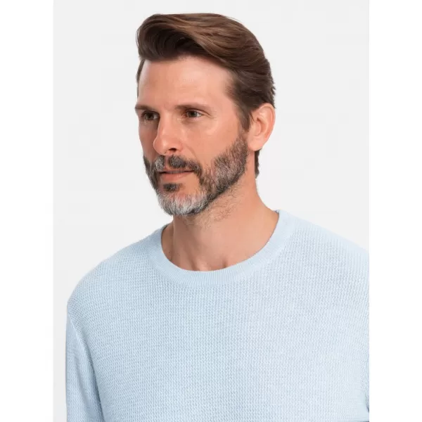  Pánský svetr OMBRE OM-SWSW-0142 BLUE 