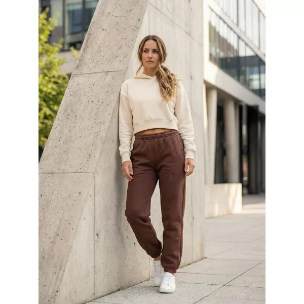  Dámské tepláky ALTISPORT BYB/ALW002BY291 ČOKOLÁDOVĚ HNĚDÁ 