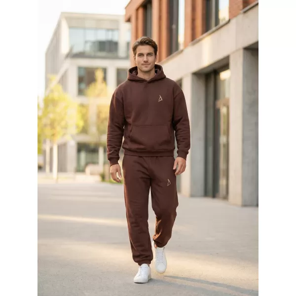  Pánská mikina ALTISPORT BYB/ALM002BY284 ČOKOLÁDOVĚ HNĚDÁ 