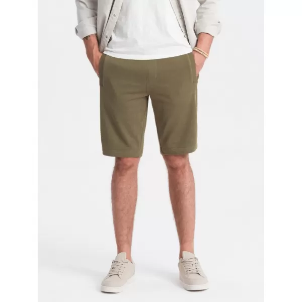  Pánské kraťasy OMBRE OM-SRBS-0149 OLIVE 