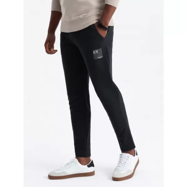  Pánské tepláky OMBRE OM-PASK-0167 BLACK 