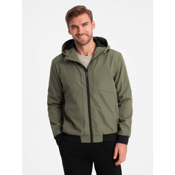  Pánská bunda OMBRE OM-JANP-0149 OLIVE 