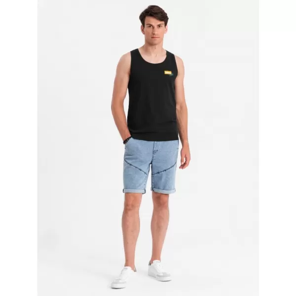  Pánské tílko OMBRE OM-TSTT-0191 BLACK 