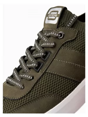 Pánské boty OMBRE OM-FOSL-0154 OLIVE