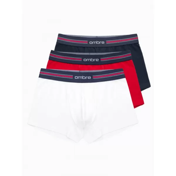  Pánské trenky OMBRE OM-UNBO-0109 3 PACK MIX WHITE 