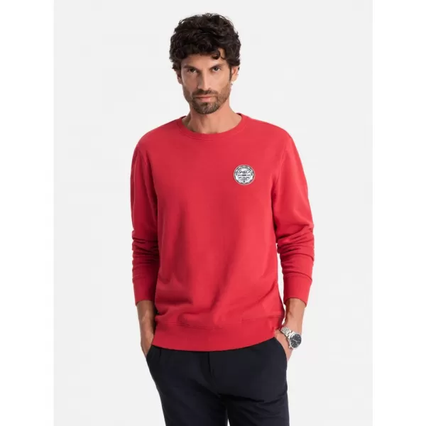  Pánská mikina OMBRE OM-SSNZ-0134 RED 