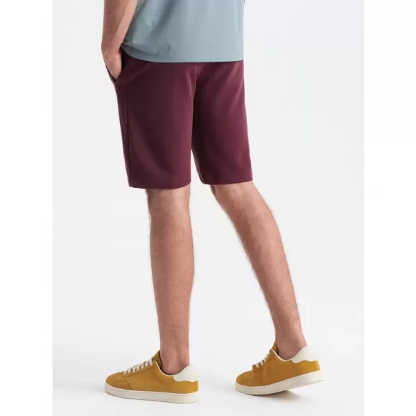  Pánské kraťasy OMBRE OM-SRBS-0149 MAROON 
