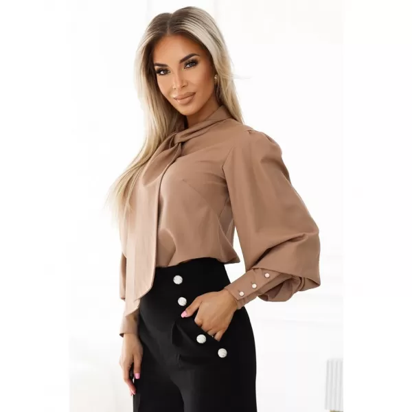 Dámská halenka NUMOCO 578-1 KARAMEL 