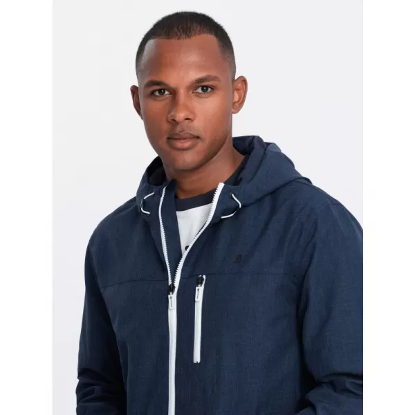  Pánská bunda OMBRE OM-JANP-0136 NAVY BLUE 
