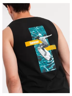 Pánské tílko OMBRE OM-TSTT-0191 BLACK