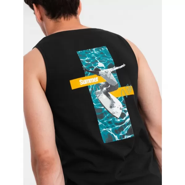  Pánské tílko OMBRE OM-TSTT-0191 BLACK 