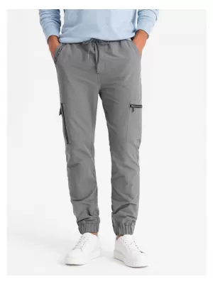 Pánské tepláky OMBRE OM-PAJO-0200 GREY
