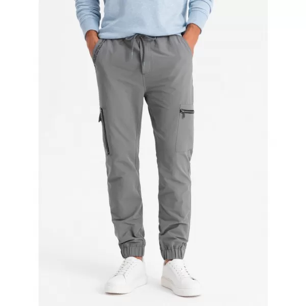 Pánské tepláky OMBRE OM-PAJO-0200 GREY 