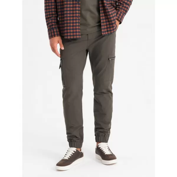  Pánské tepláky OMBRE OM-PAJO-0200 OLIVE 