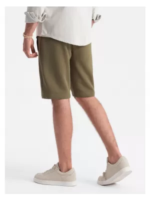 Pánské kraťasy OMBRE OM-SRBS-0149 OLIVE