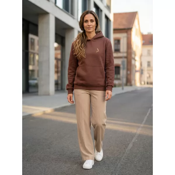  Dámská mikina ALTISPORT BYB/ALW002BY289 ČOKOLÁDOVĚ HNĚDÁ 