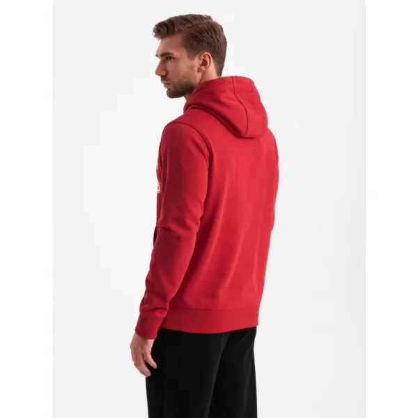  Pánská mikina OMBRE OM-SSPS-0143 RED 