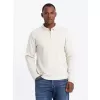 Pánské triko OMBRE OM-POLS-0130 CREAM