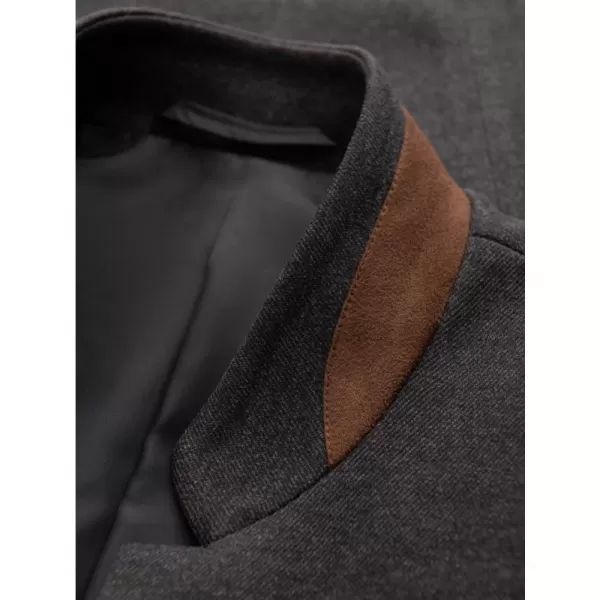  Pánské sako OMBRE OM-BLZB-0131 BLACK MELANGE 