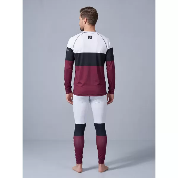  Pánské funkční termo kalhoty premium ALTISPORT VOJ/ALM051TER02 VÍNOVÁ 