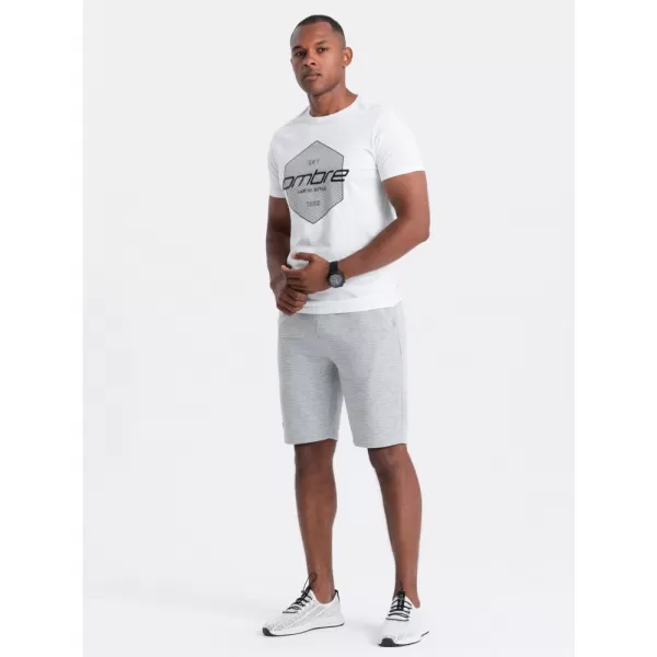  Pánské kraťasy OMBRE OM-SRSK-0150 GRAY 