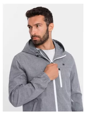 Pánská bunda OMBRE OM-JANP-0136 GRAY